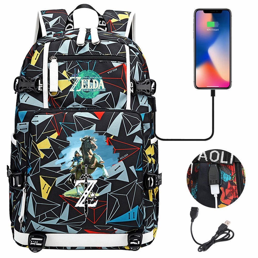 Women's & Men's Game Legend Of Zelda Printed Youth Backpacks