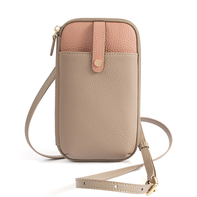 Women's Genuine Leather Fashion Mobile Mini Clutch Phone Bags