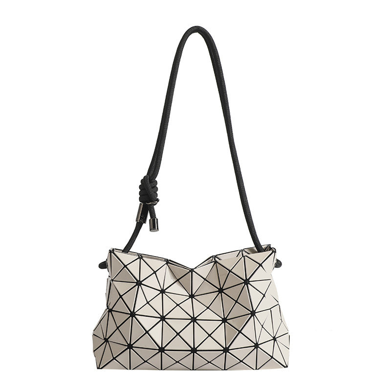 Triangle Geometric Rhombus Drawstring Fashion Simple Shoulder Bags