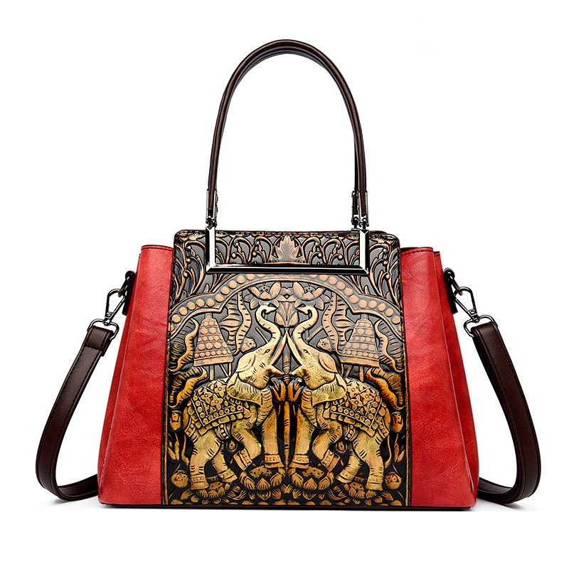 Women's Embossed Large Capacity Mom High-grade Temperament Bags