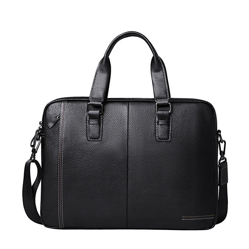 Men's Capacity First Layer Cowhide Business Fashion Men's Handbags