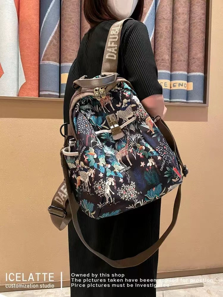Women's Canvas Fashion Commuter Oxford Cloth Leisure Backpacks