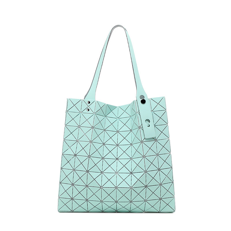 Women's Eight Grid Large Commuter Computer Shopping Shoulder Bags
