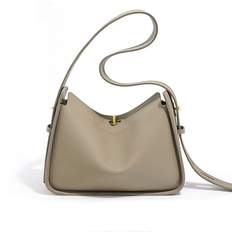 Women's High-grade Top Layer Leather Portable Cowhide Shoulder Bags