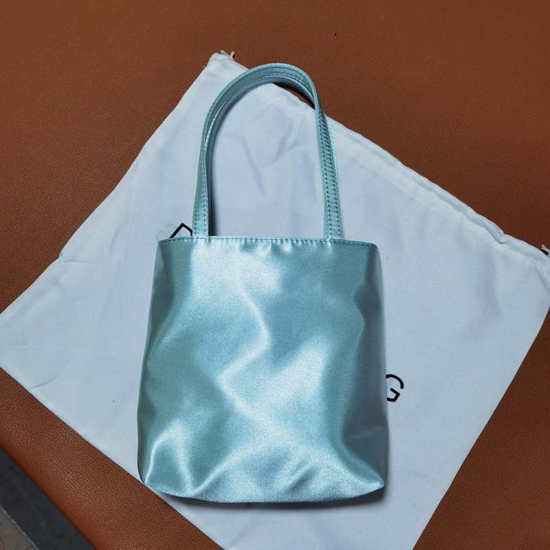 Female Niche Vintage Satin Mahjong Mobile Tote Bags