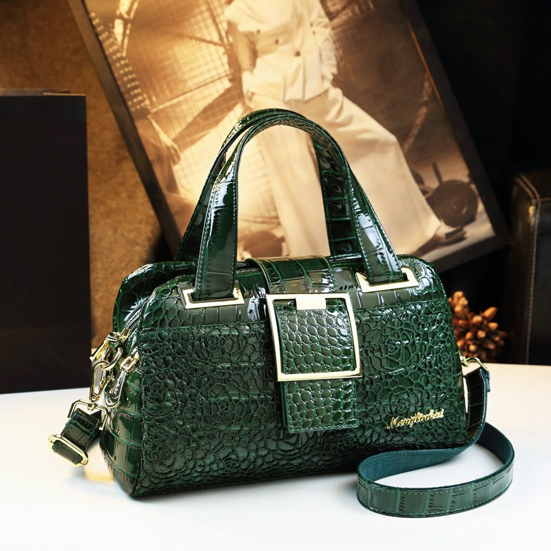 Women's Versatile Large Capacity Big Lace Alligator Backpacks