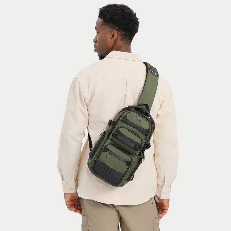 Men's Classic High-grade Waterproof Multifunctional Leisure Men's Chest Bags