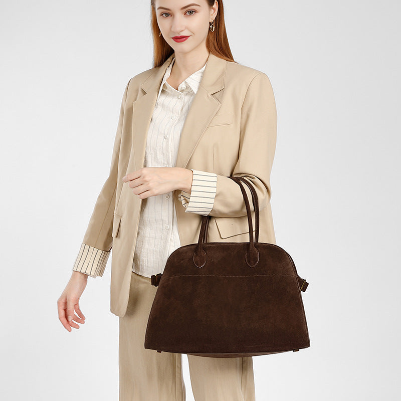 Women's Quality Niche Frosted Cowhide Genuine Leather Bags