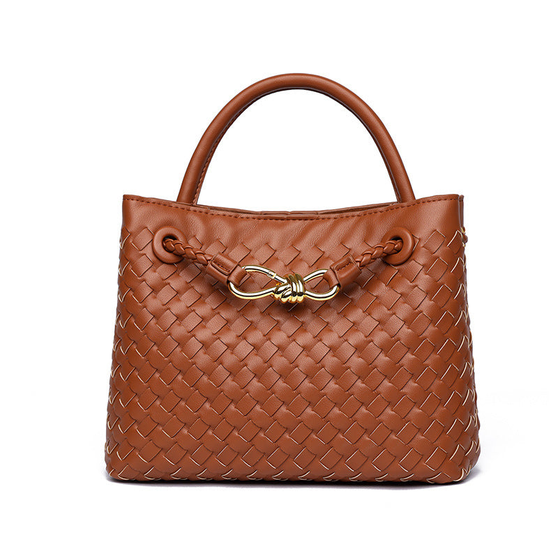 Women's Retro Versatile Simple Design Metal Cord Crossbody Bags