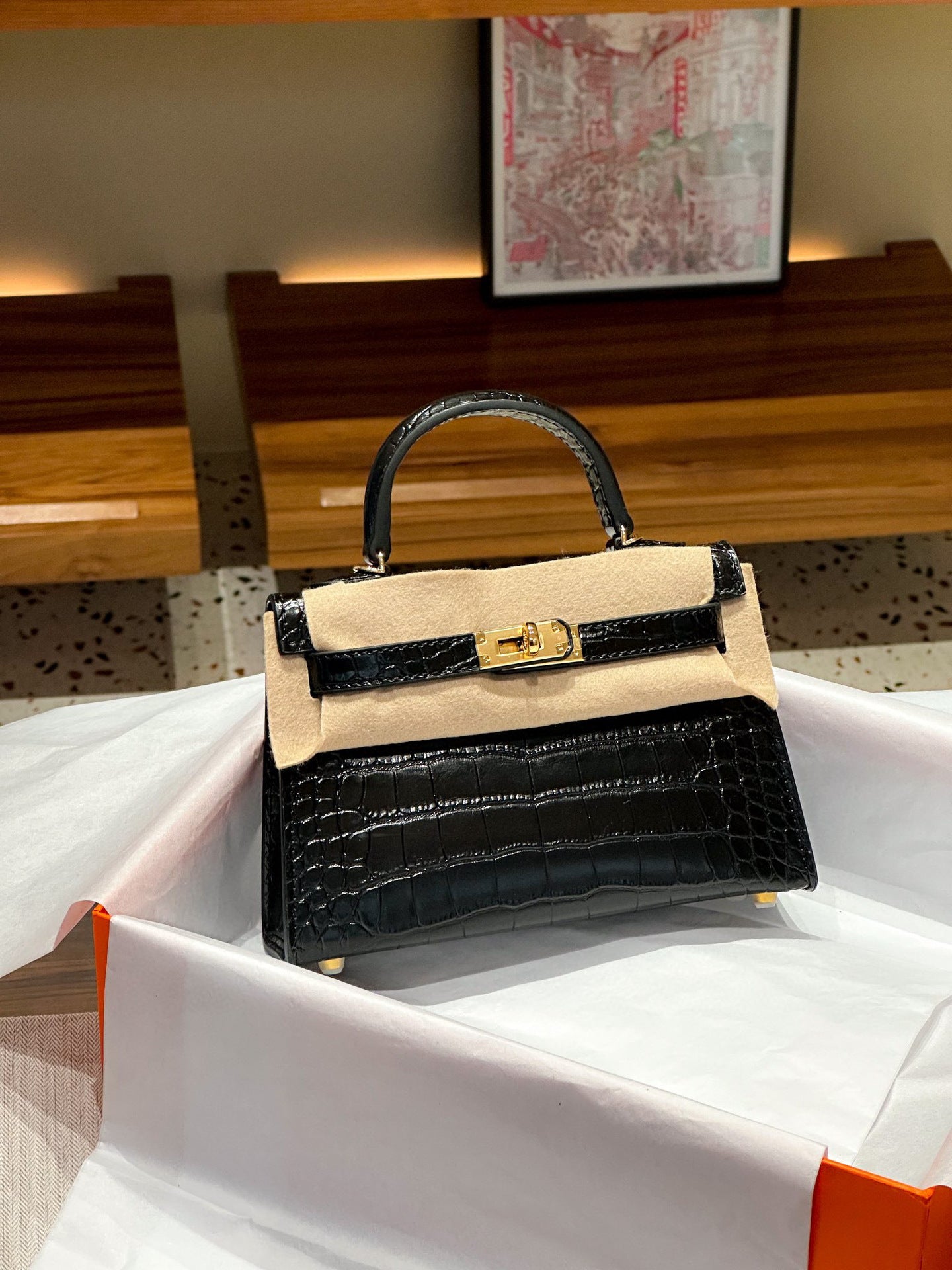 Women's Leather Second Generation Kelly Mini Fashionable Crossbody Bags