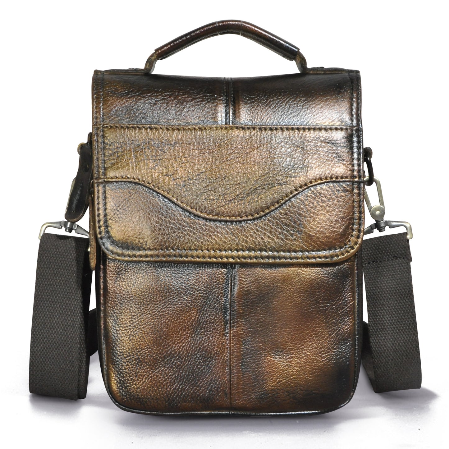 Men's Layer Crazy Horse Skin Cowhide Retro Men's Messenger Bags