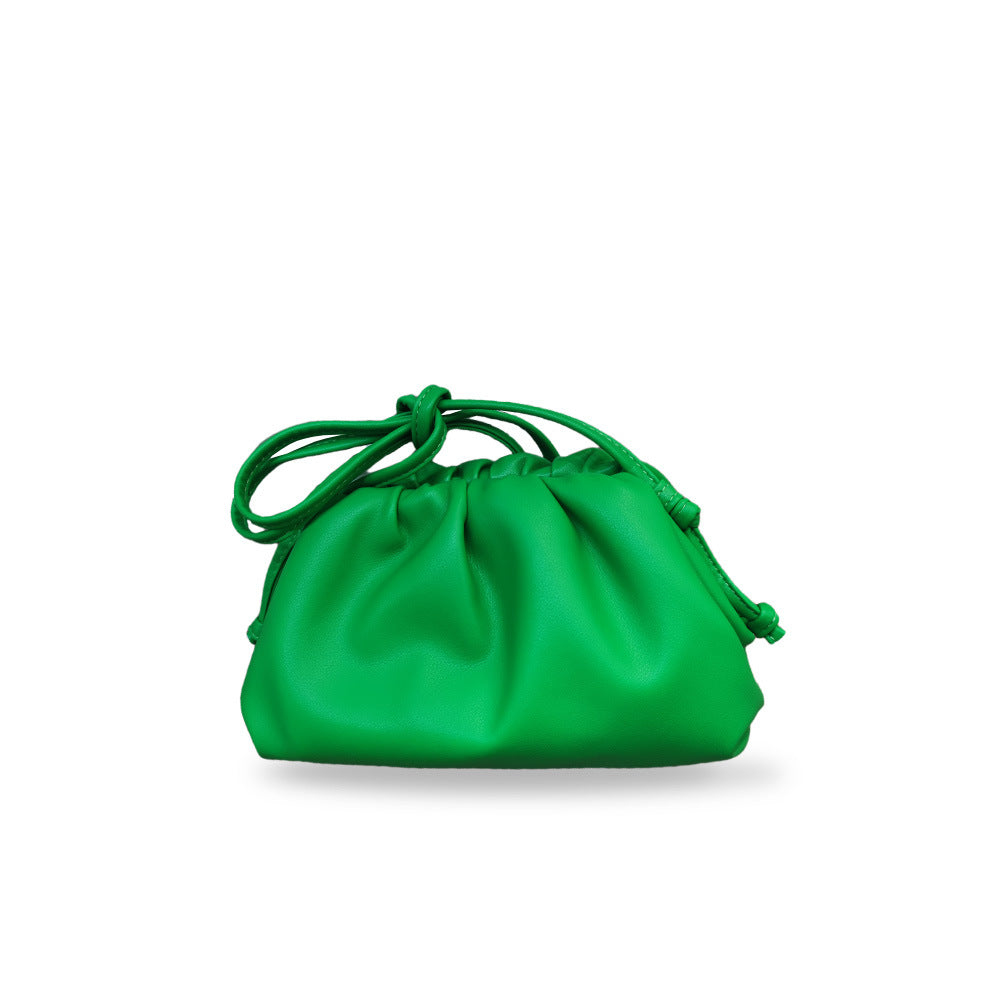 Women's Cloud Size Korean Style Pleated Clip Bags