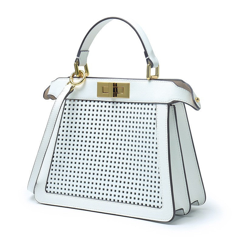 Women's Leather Rotating Single With Cat Design Crossbody Bags
