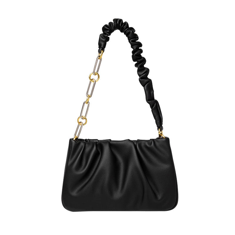 Women's High-grade Niche Underarm Fashion Oblique Pleated Armpit Bags