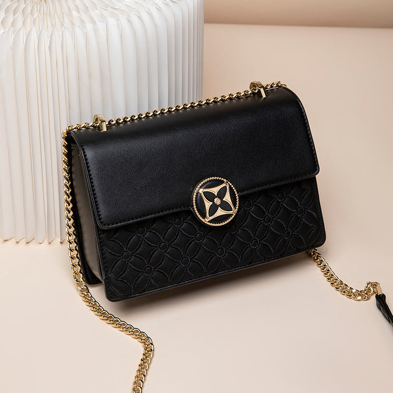 Women's Affordable Luxury Fashion Embroidery Chain Small Square Bags