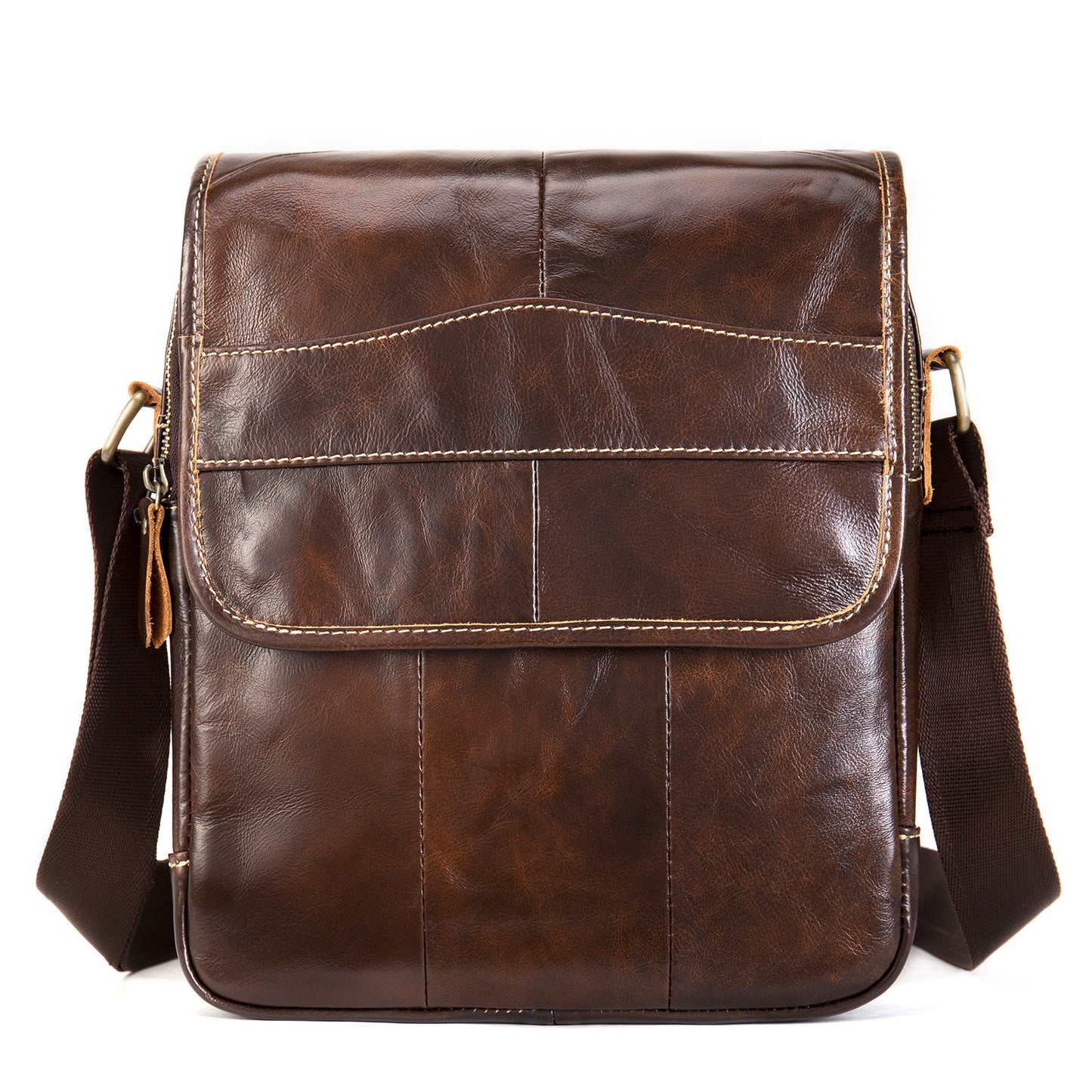 Men's Genuine Leather Retro First Layer Cowhide Men's Messenger Bags