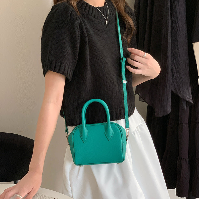 Women's First Layer Cowhide Boston Genuine Leather Handbags