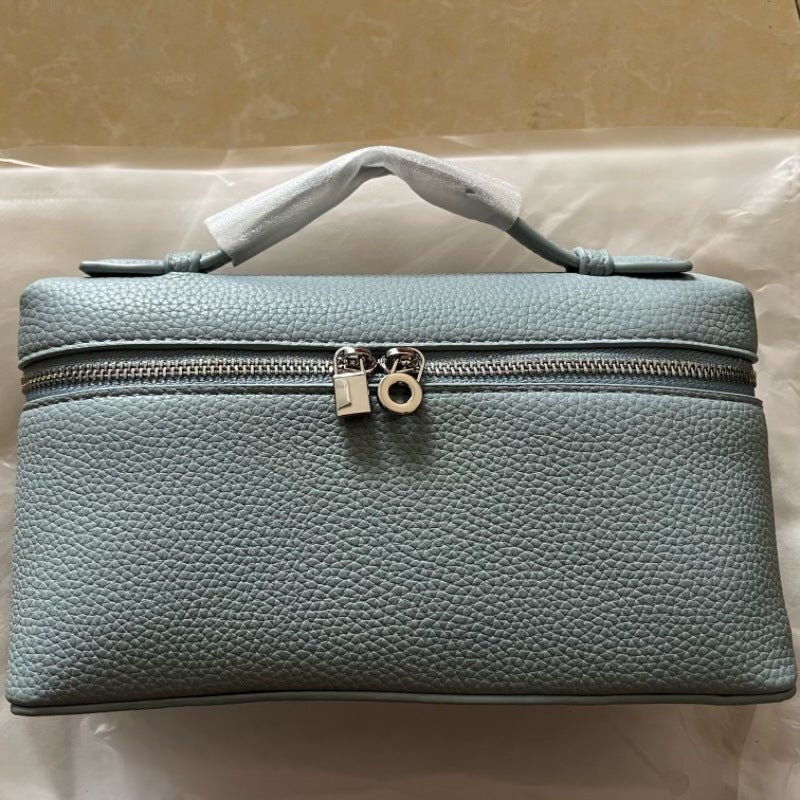 Women's Lunch Box Genuine Leather Portable For Bags