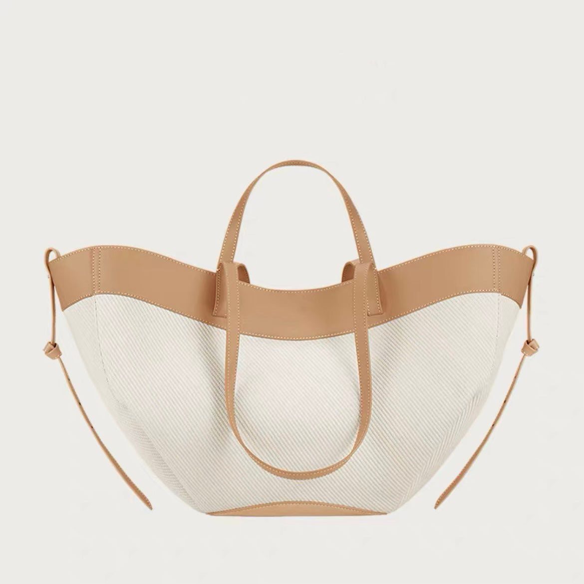 Women's Knitted Stitching Portable Large Capacity Commuter Tote Bags