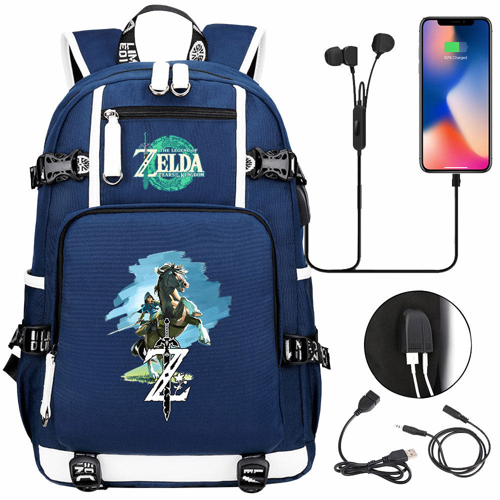 Women's & Men's Game Legend Of Zelda Printed Youth Backpacks