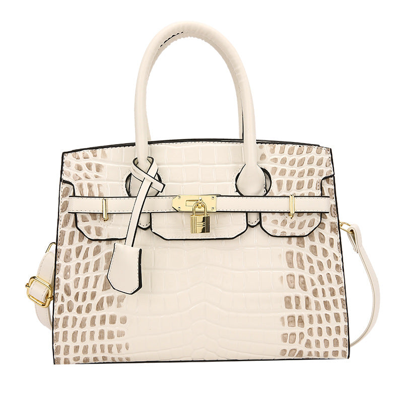 Women's Attractive Kelly Alligator Print Fashion Small Square Bags