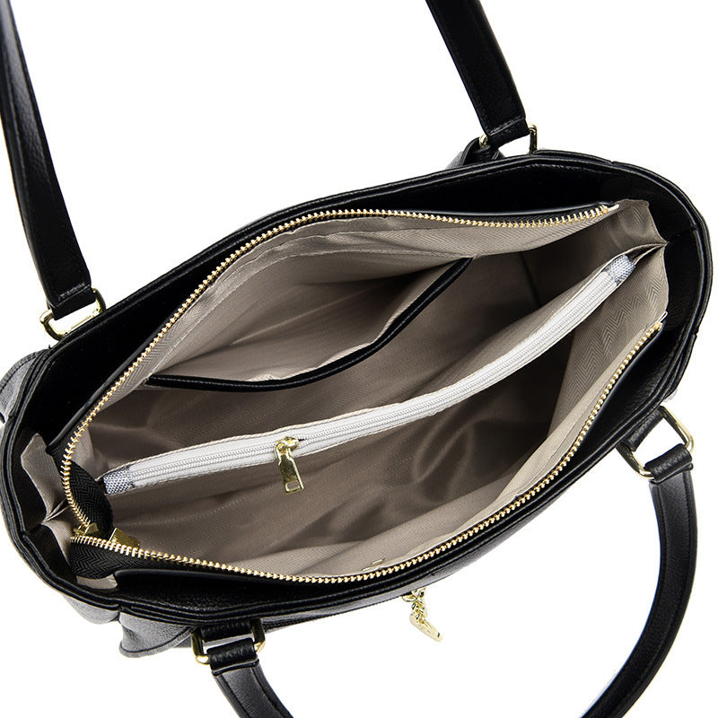 Women's Soft Leather Fashionable Large Capacity Trendy Shoulder Bags