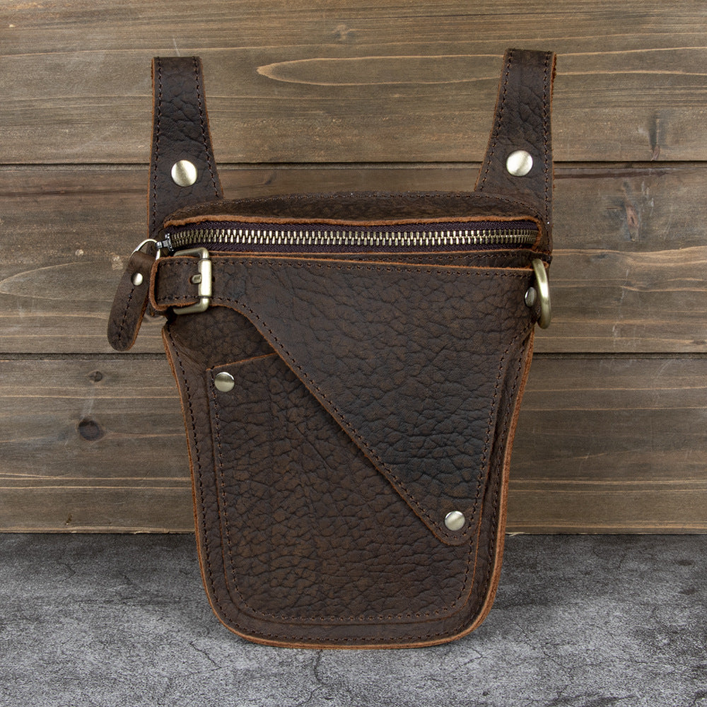 Men's Harley Knight Retro Crazy Horse Top Men's Waist Packs