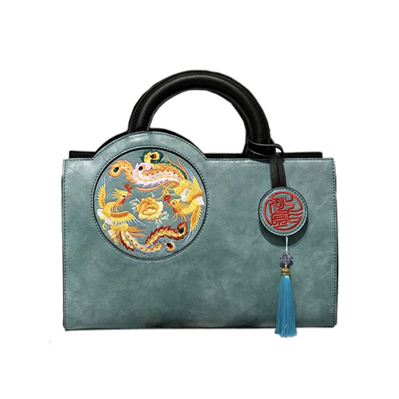 Women's Retro Chinese Style Embroidery With Cheongsam Handbags