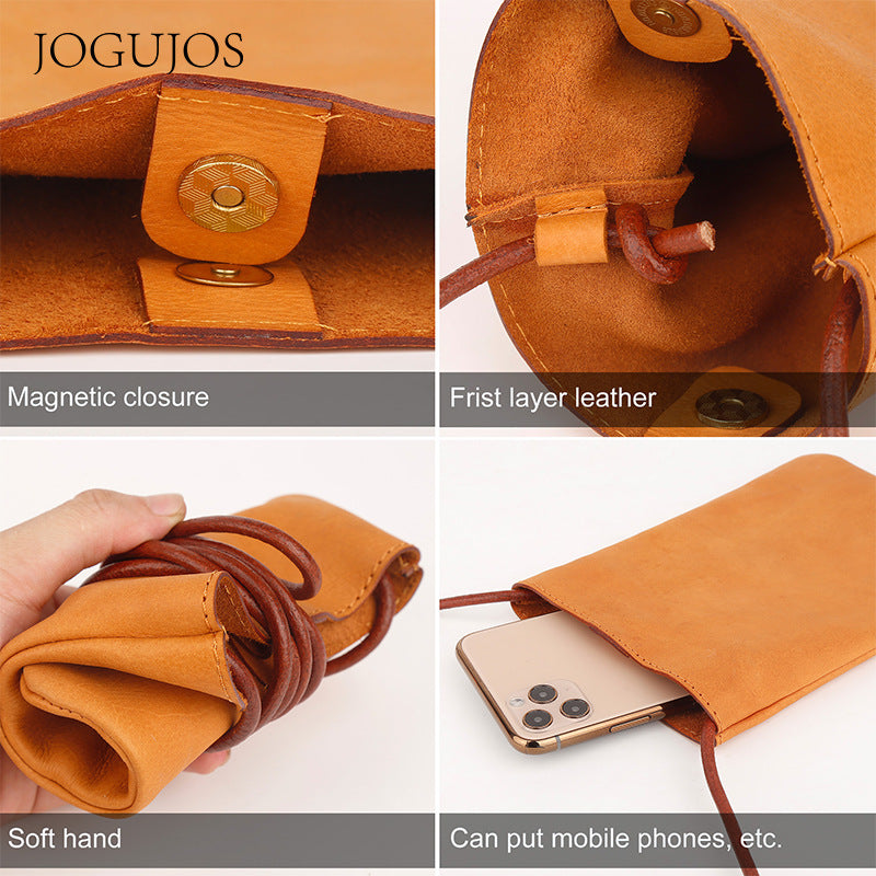 Women's Mobile Wild Leisure Genuine Leather Bags