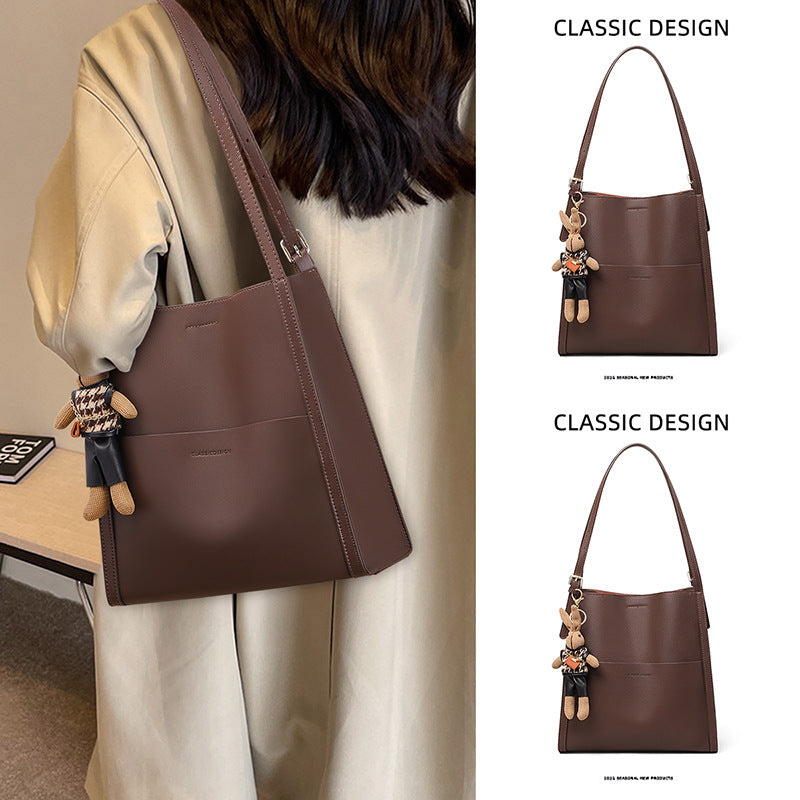 Women's Genuine Leather Large Capacity Commuter Shoulder Bags