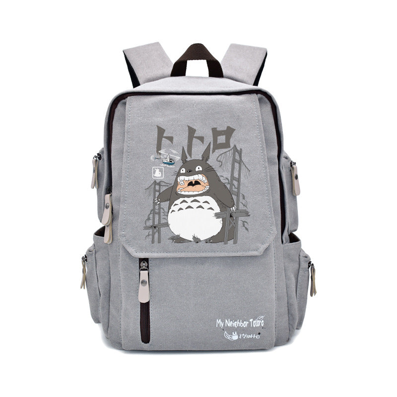Fire Shadow Totoro One Piece Large Backpacks