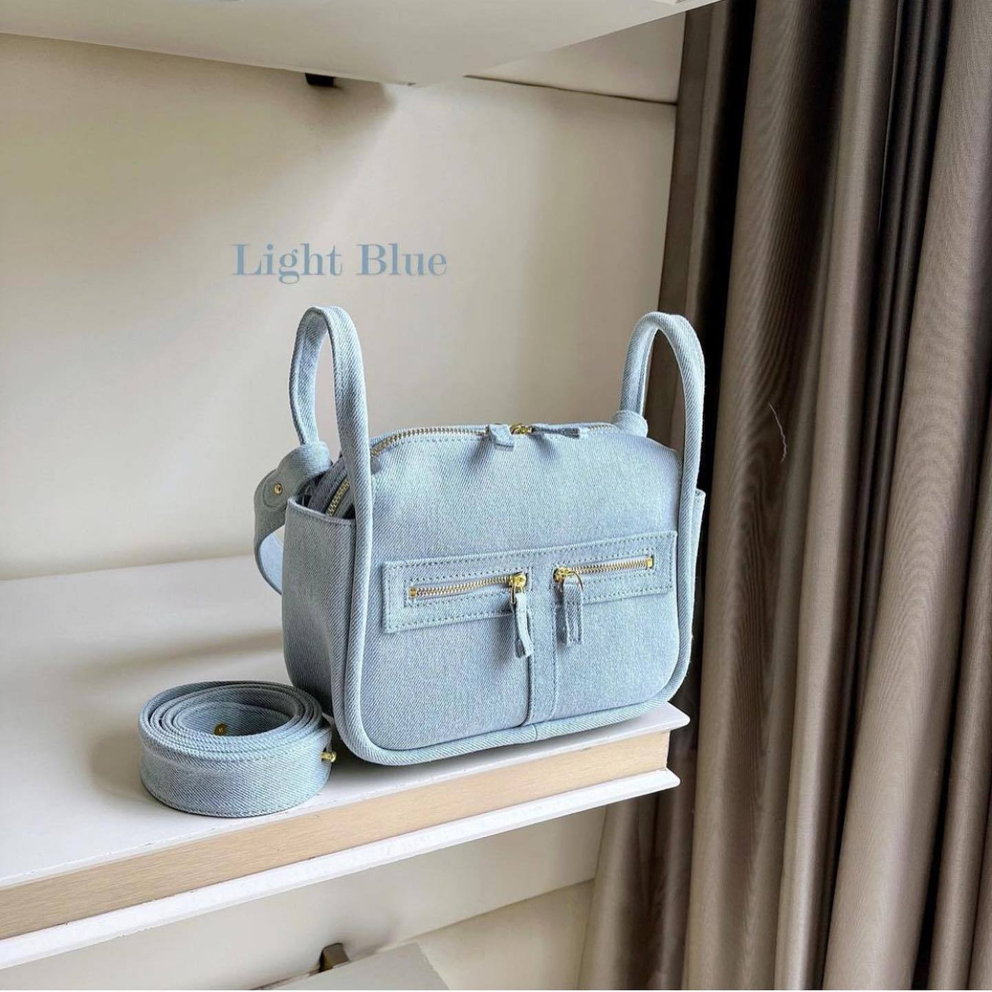 Women's Denim Design Retro High Sense Underarm Small Square Bags