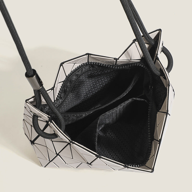 Triangle Geometric Rhombus Drawstring Fashion Simple Shoulder Bags