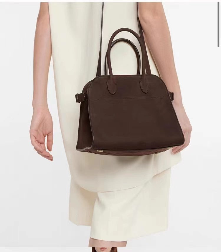 Women's Slouchy Suede Cowhide Commuter Textured Handbags