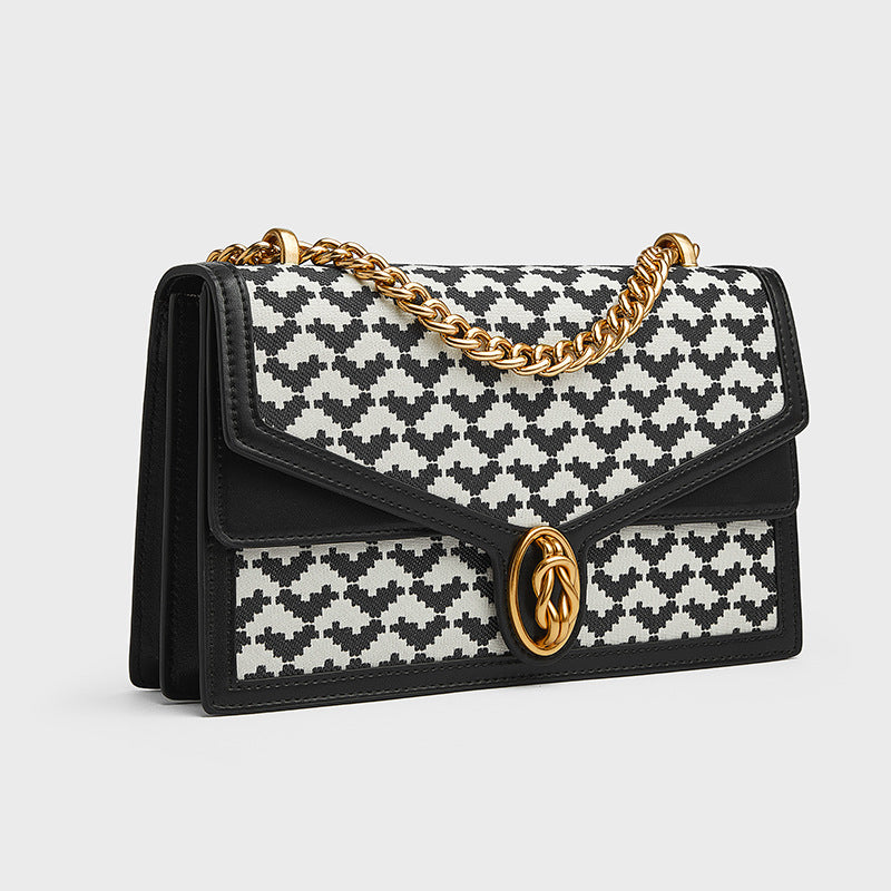 Women's Embroidered Underarm Chain Design High-grade Large Small Square Bags