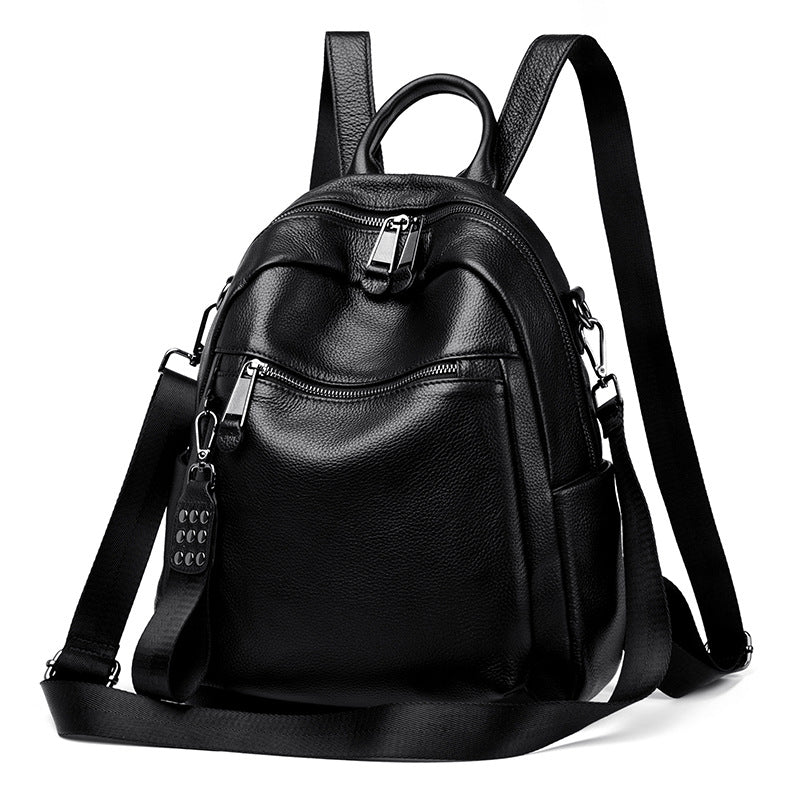 Women's Leather Large Capacity High-grade Simple Fashion Backpacks