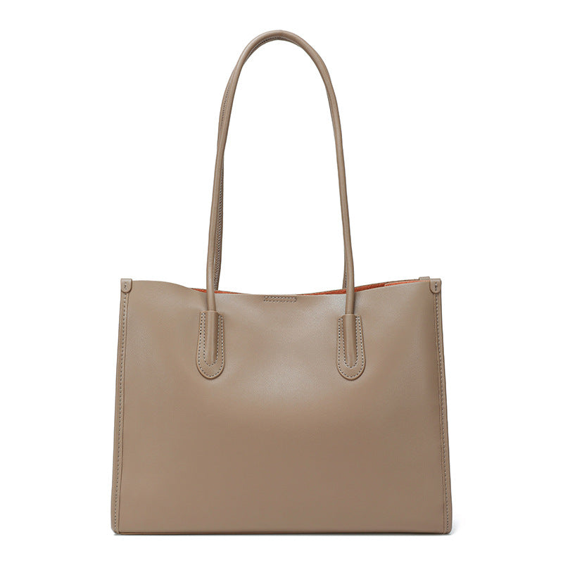Women's Large Capacity Leather Niche High Sense Shoulder Bags