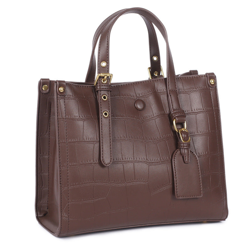 Women's Embossed Leather Fashion Style Cowhide Shoulder Bags