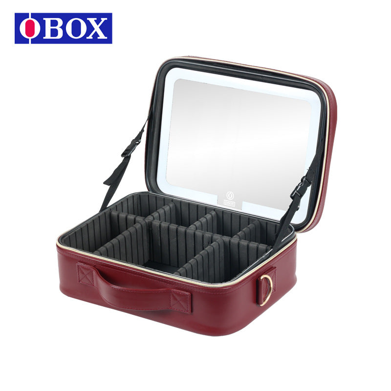 Women's Capacity Portable Light With Mirror Inch Bags