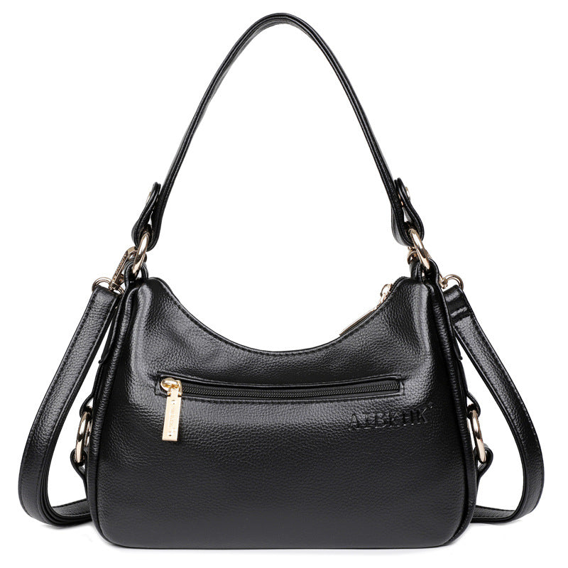 Trendy Women's Fashion Mother Soft Leather Crossbody Bags