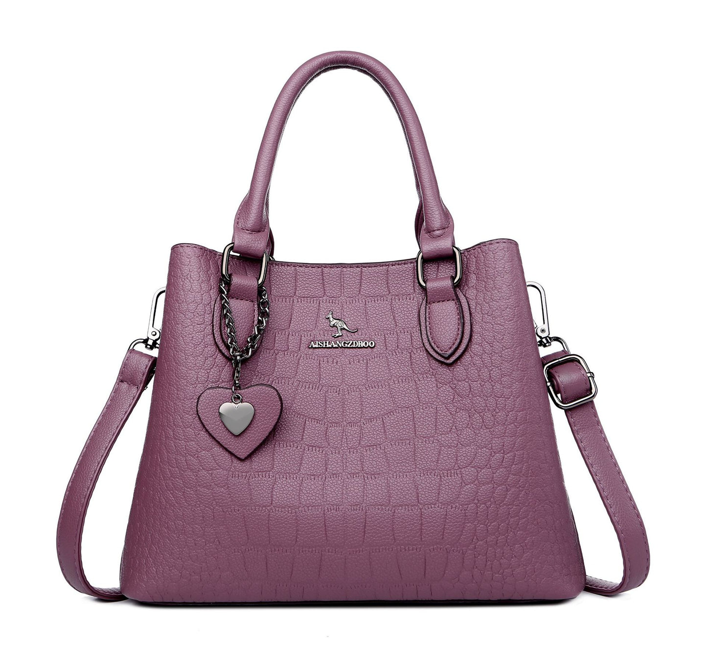 Women's Crocodile Pattern Korean Style Simple Fashion Handbags