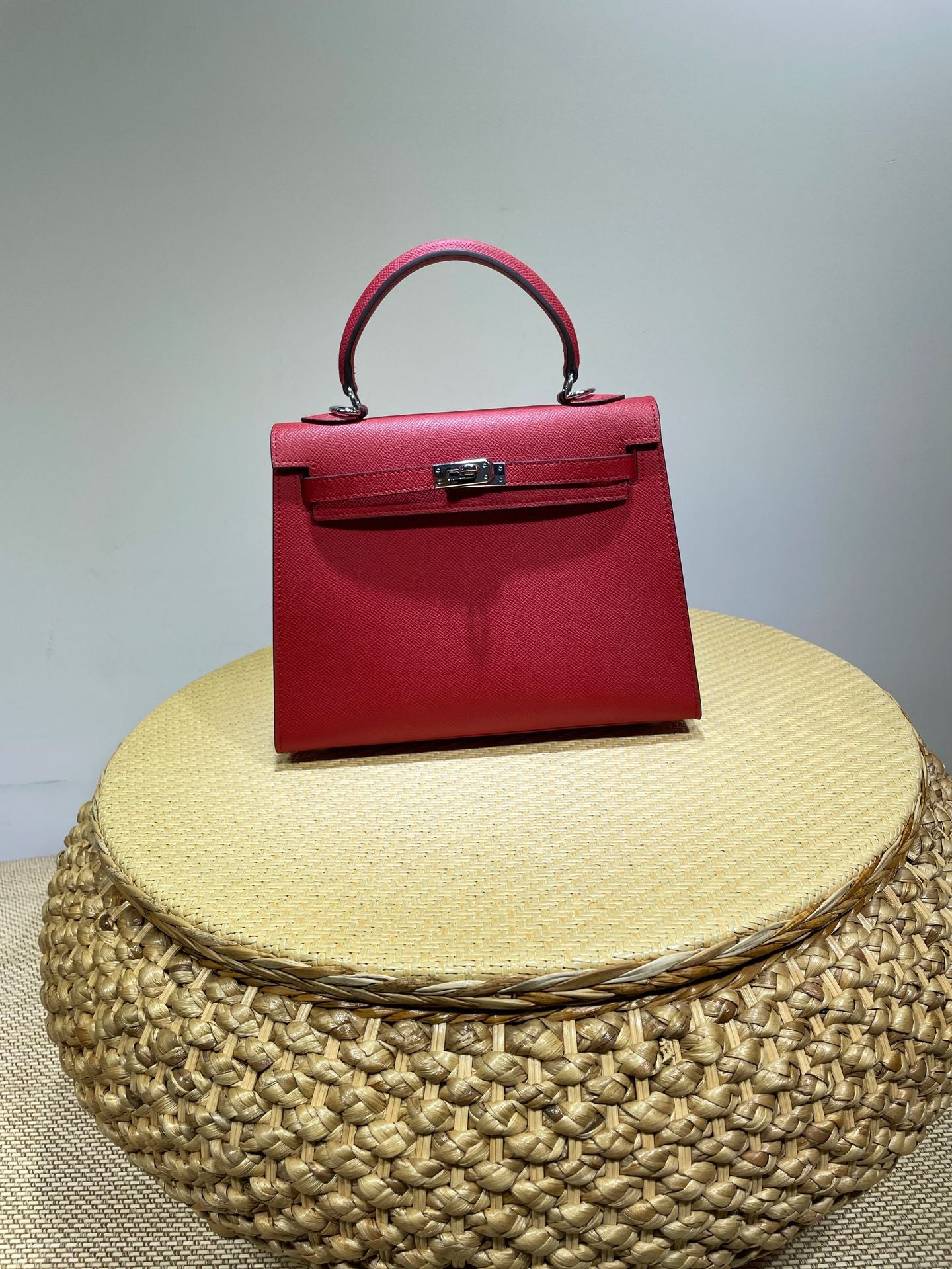Vintage Kelly Palm Print Top Layer Bags