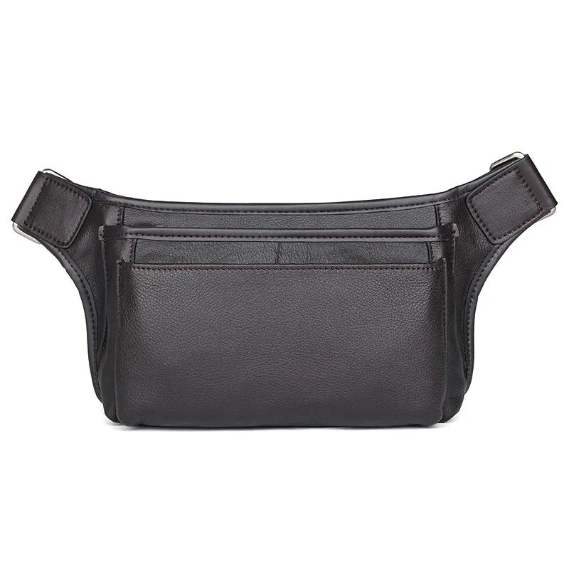 Men's Multifunctional Mobile Genuine Leather Large Capacity Men's Waist Packs