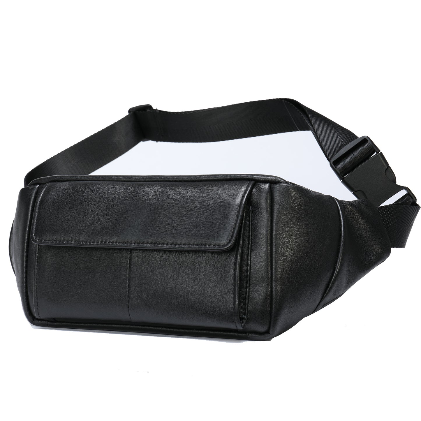 Men's Glamorous Classic Sheepskin Leather Business Men's Waist Packs