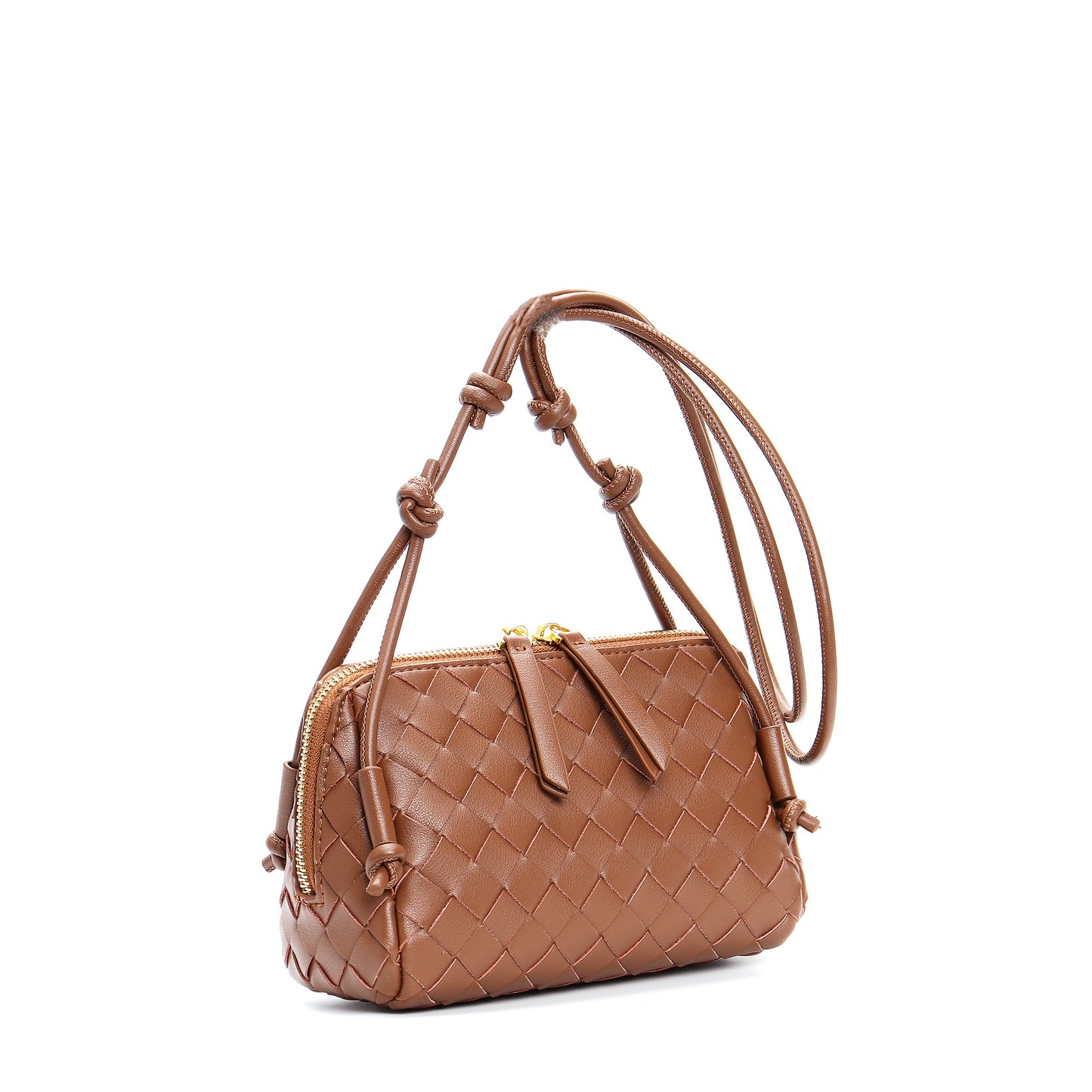 French Style Woven High Quality Leather Shoulder Bags