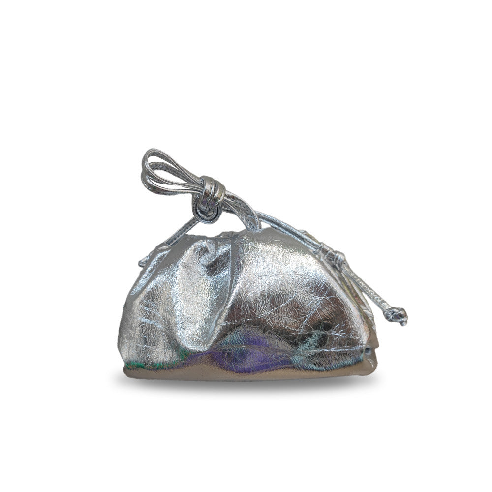 Women's Cloud Size Korean Style Pleated Clip Bags