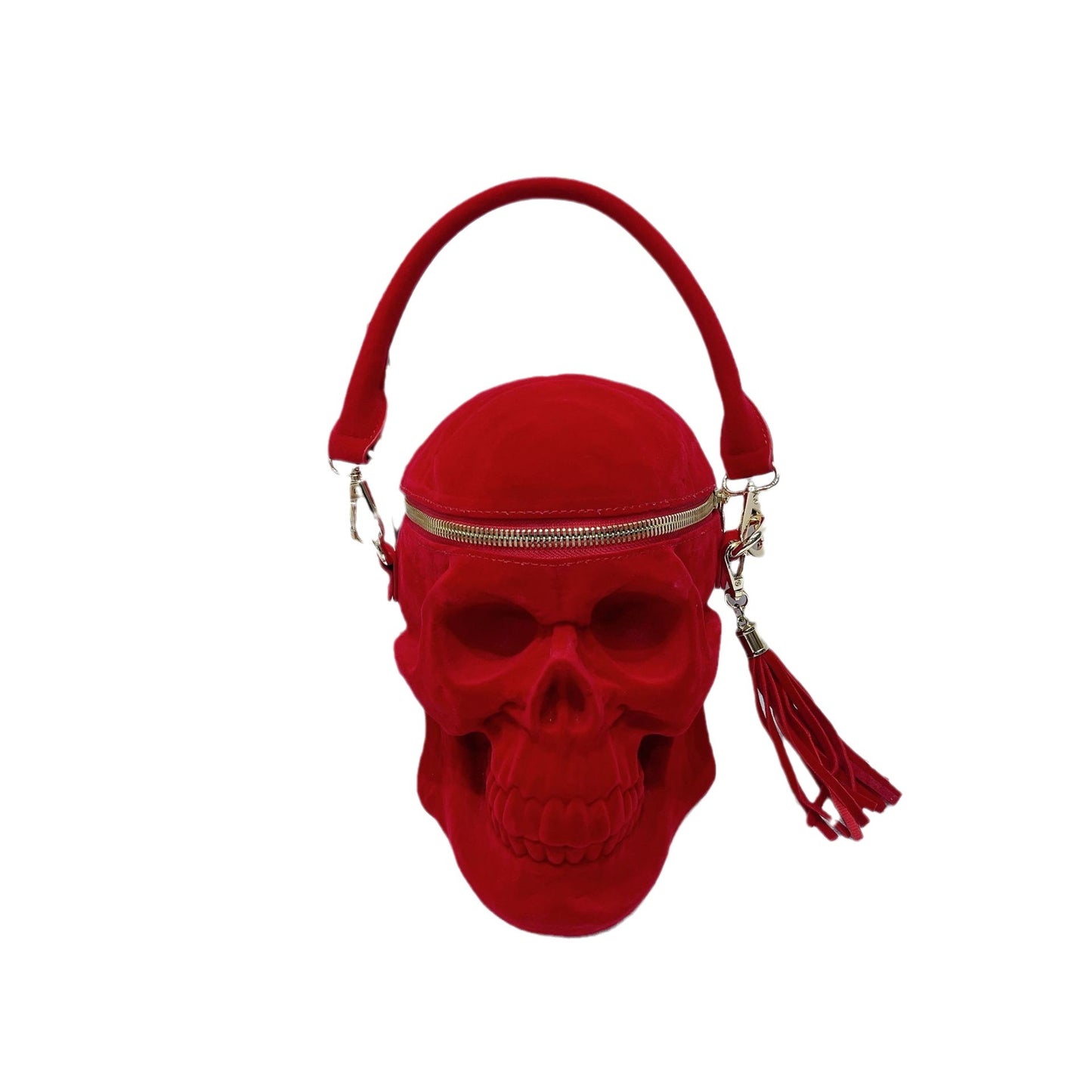 Women's Goth Skull Funny Halloween Style Tassel Shoulder Bags