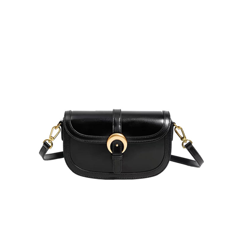 Women's Elegant Underarm Genuine Leather High-grade Design Small Square Bags