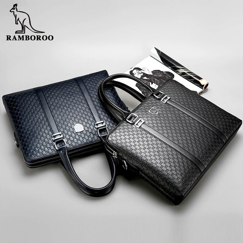 Men's Computer Multifunctional File Portfolio Trendy Men's Briefcases