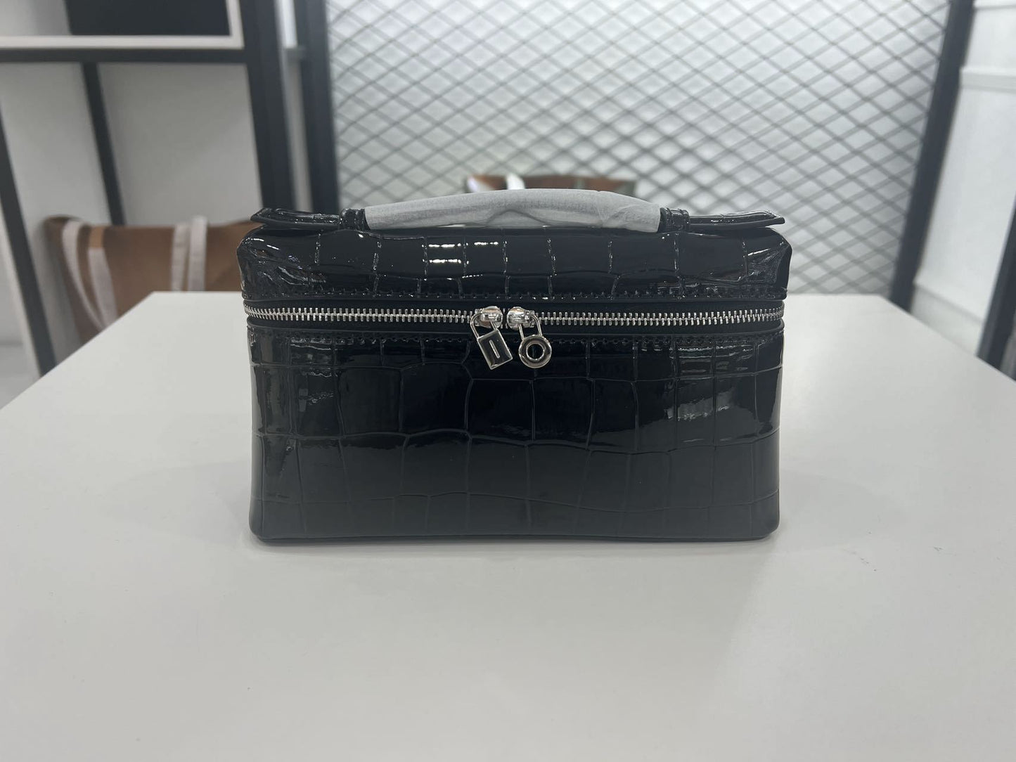 Lunch Box Genuine Leather Portable Simplicity Fashion Makeup Bags